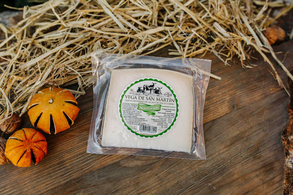 comprar online cuña queso semicurado de leche cruda de cabra